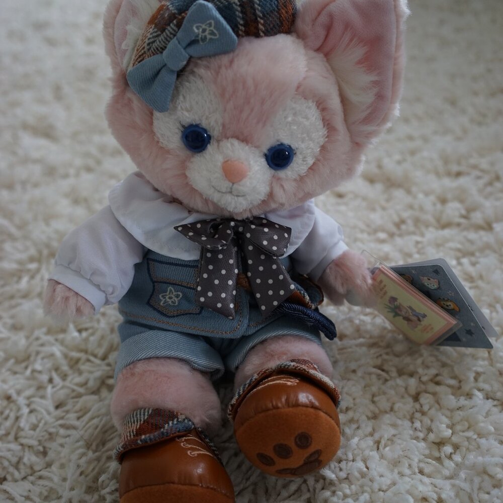 Shanghai Disney 2024 New Duffy Cowboy Denim Linabell Plush  [Brand New] - Picture 2 of 4
